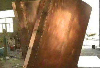 伊犁鑄銅書籍供應(yīng)，街景小品，銅書籍雕塑廠家優(yōu)價