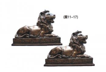 金華公園獅子雕塑供求，景觀雕塑，鑄銅趴獅雕塑優(yōu)選