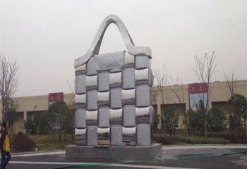 黔江景觀(guān)背包雕塑優(yōu)選，陸地?cái)[件，園林不銹鋼背包雕塑供應(yīng)